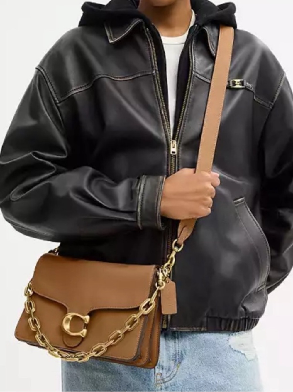 COACH CHAIN TABBY SHOULDER BAG
